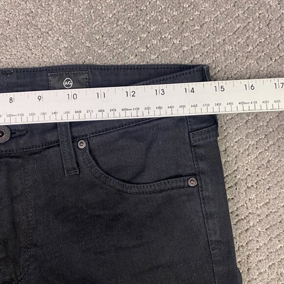 AG Adriano Goldschmied The Harper Essential Straight Jeans Women's 27R Black - Picture 10 of 14